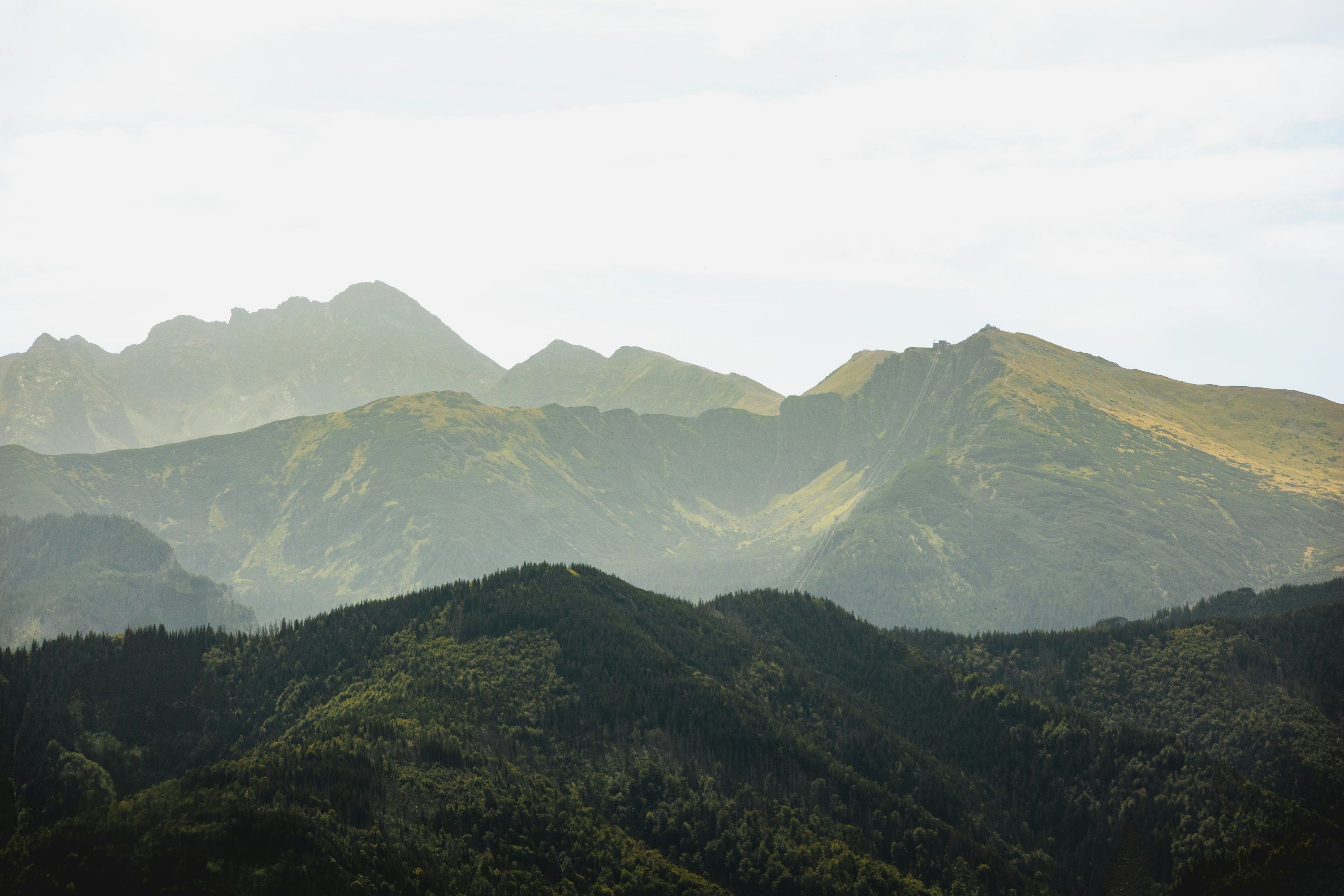 Panorama Tatr w okolicy Zakopanego